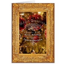Luxury Golden Kerstmis - Notecard