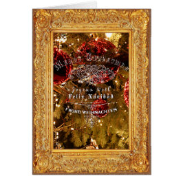 Luxury Golden Kerstmis - Notecard