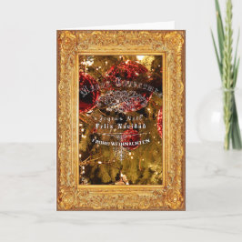 Luxury Golden Kerstmis - Wenskaart Feestdagen Kaart