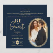 Luxury Golden Oval Lijst Charming Photo Wedding (Voorkant / Achterkant)
