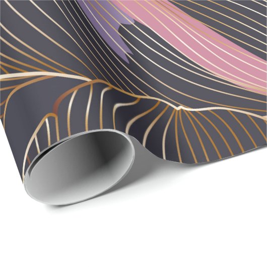 Luxury golden seamless floral background with trop cadeaupapier (Rol Hoek)