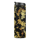 Luxury golden seamless pattern. Floral backgroundp Thermosbeker (Geroteerd rechts)