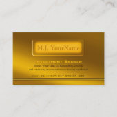 Luxury Golden Theme - Investment Broker Visitekaartje (Voorkant)