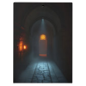 Luxury Gothic Castle Halloween Clipboard Klembord (Achterkant)