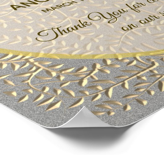 Luxury Gray Wedding Poster (Hoek)