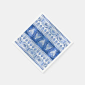 Luxury Greek Ornament Blue Gemstone en pearl Servet (Hoek)