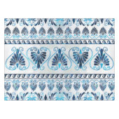 Luxury Greek Ornament Blue Gemstone en pearl Tafelkleed (Voorkant (Horizontaal))