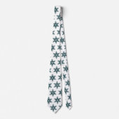 Luxury Green Botanical Geometric Pattern Elegant Stropdas (Voorkant)