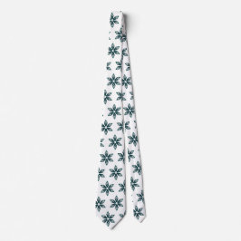 Luxury Green Botanical Geometric Pattern Elegant Stropdas