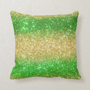 Luxury Green Gold Glitter Kussen