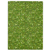 Luxury Green Greenery Glitter voeg jouw naam toe Klembord (Achterkant)