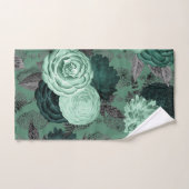 LUXURY GROEN FLORAL HAMPTON TOWEL SET BAD HANDDOEK (Handdoek)