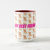 Luxury Grooming Pet Personalized Modern Collection Mok (Midden)