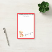 Luxury Grooming Pet Personalized Modern Collection Post-it® Notes (Kantoor)