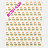 Luxury Grooming Pet Personalized Trendy Collection Fleece Deken (Voorkant)