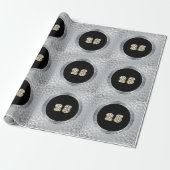 Luxury Happy Silver 25th Jubileum Cadeaupapier (Uitgerold)