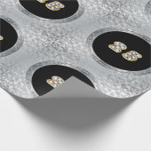 Luxury Happy Silver 25th Jubileum Cadeaupapier (Hoek)