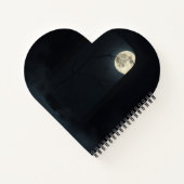 Luxury Haunted Gothic Mirror Halloween Notebook Notitieboek (Achterkant)