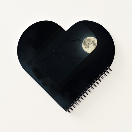 Luxury Haunted Gothic Mirror Halloween Notebook Notitieboek (Achterkant)