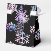 Luxury Holographic Snowflake Christmas Collection  Bedankdoosjes (Achterkant)