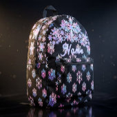 Luxury Holographic Snowflake Christmas Collection Bedrukte Rugzak