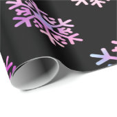 Luxury Holographic Snowflake Christmas Collection Cadeaupapier (Rol Hoek)