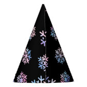 Luxury Holographic Snowflake Christmas Collection Feesthoedjes (Achterkant)