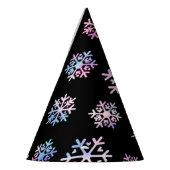 Luxury Holographic Snowflake Christmas Collection Feesthoedjes (Links)