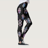 Luxury Holographic Snowflake Christmas Collection Leggings (Rechts)