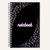 Luxury Holographic Snowflake Christmas Collection Notitieboek (Voorkant)