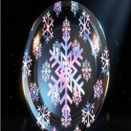 Luxury Holographic Snowflake Christmas Collection  Papieren Bordje