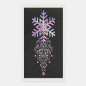 Luxury Holographic Snowflake Christmas Collection  Servet (Voorkant)
