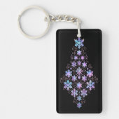 Luxury Holographic Snowflake Christmas Collection Sleutelhanger (Voorkant)