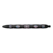Luxury Holographic Snowflake Christmas Collection Zwarte Inkt Pen (Voorkant)