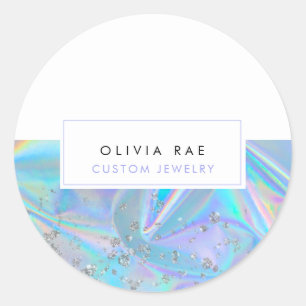 Luxury Holographic Trendy Ronde Sticker