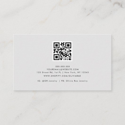 Luxury Holographic Trendy Visitekaartje (Achterkant)