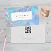 Luxury Holographic Trendy Visitekaartje