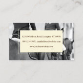 Luxury Horse Boarding Barn Equestrian Business Aut Visitekaartje (Achterkant)