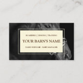 Luxury Horse Boarding Barn Equestrian Business Aut Visitekaartje (Voorkant)