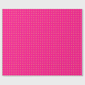 Luxury Hot Pink en Gold Girly Damask Pattern Cadeaupapier (Vlak)