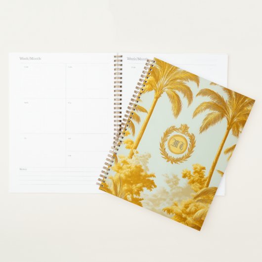 Luxury Imperial Gold Palm Tree Business Planner (Display)
