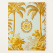 Luxury Imperial Gold Palm Tree Business Planner (Achterkant)