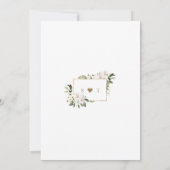 Luxury Imperial White Lilies Roos Gold Wedding in Kaart (Achterkant)