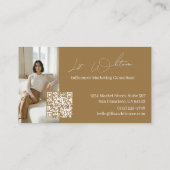 Luxury Influencer Marketing Consulting QR-code Visitekaartje (Achterkant)