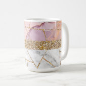 Luxury Interior Marble Stone Glitter Koffiemok (Voorkant rechts)