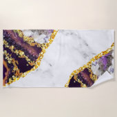 Luxury Interior Marble Stone Glitter Strandlaken (Voorkant)