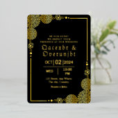Luxury Invitation Gold Foil Sjabloon (Staand Voorkant)