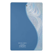 Luxury Iridescent Blue Gradient  Mini Klembord (Achterkant)