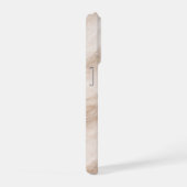 Luxury Ivory Fog Marble Texture Soft Taupe Veining iPhone Hoesje (Rechterkant)