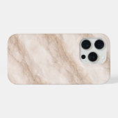 Luxury Ivory Fog Marble Texture Soft Taupe Veining iPhone Hoesje (Achterkant horizontaal)